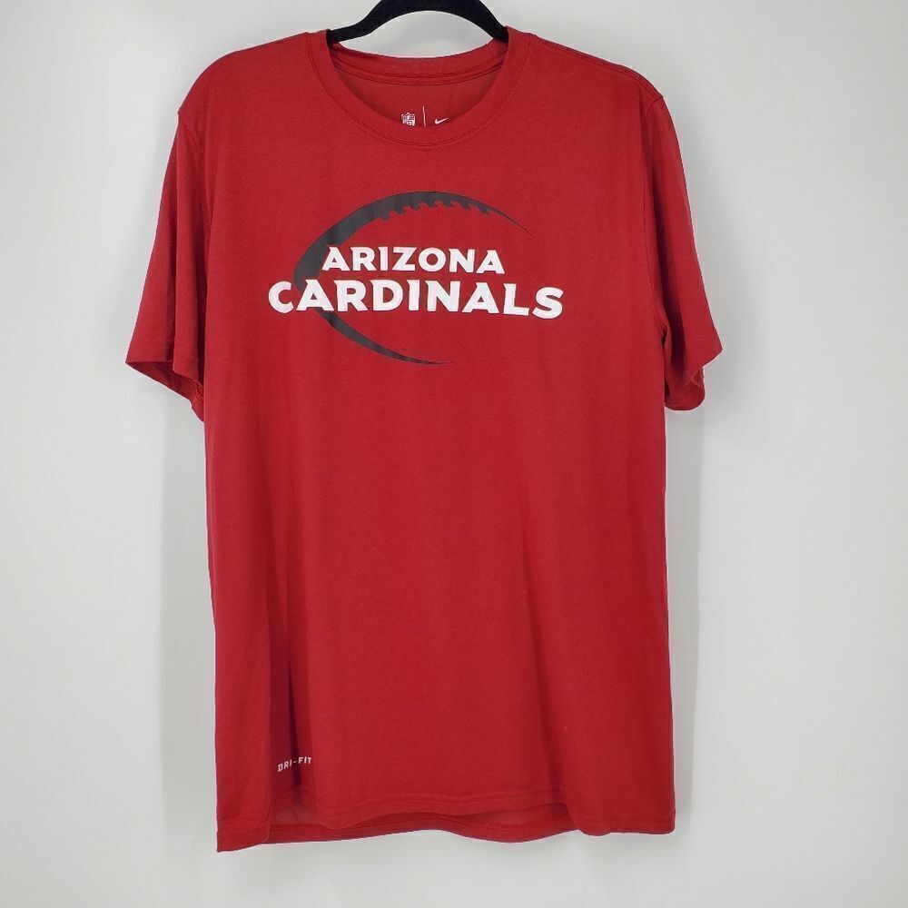 Nike Dri Fit NFL Team Apparel Arizona Cardinals Graphic Design T-Shirt Size L